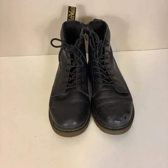 Dr. Martens Black Vegan leather Lace Up Boots Women's 5 - Picture 2 of 9